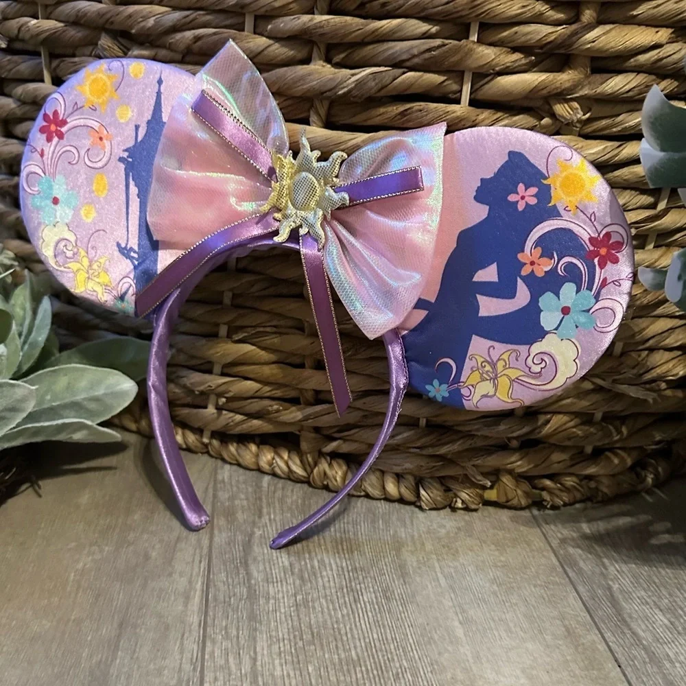 Disney Princess Ariel Minnie Mouse Ears Glamorous Headband Purple